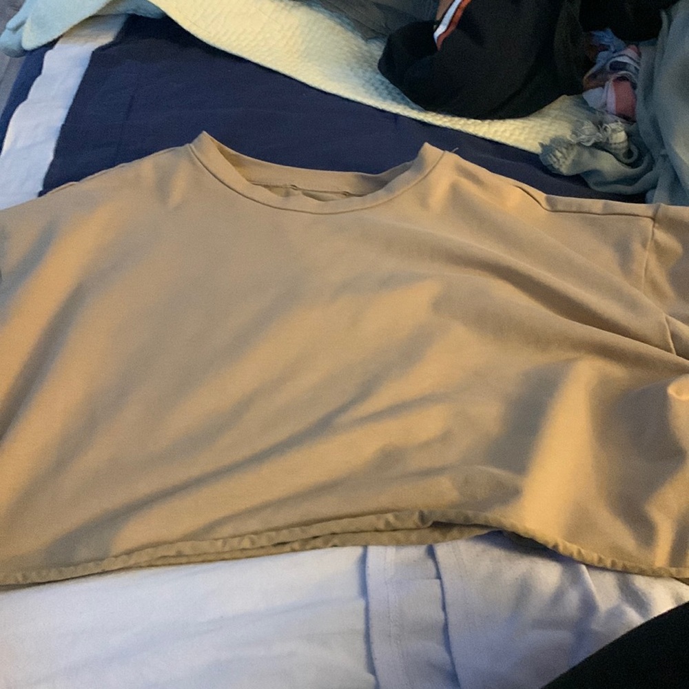 Brown crop top
